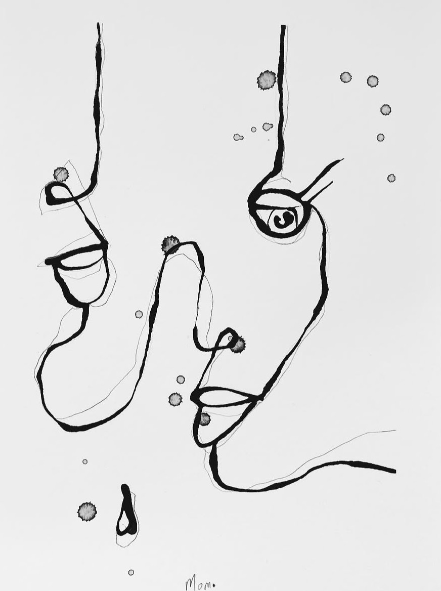 Composition abstraite carree