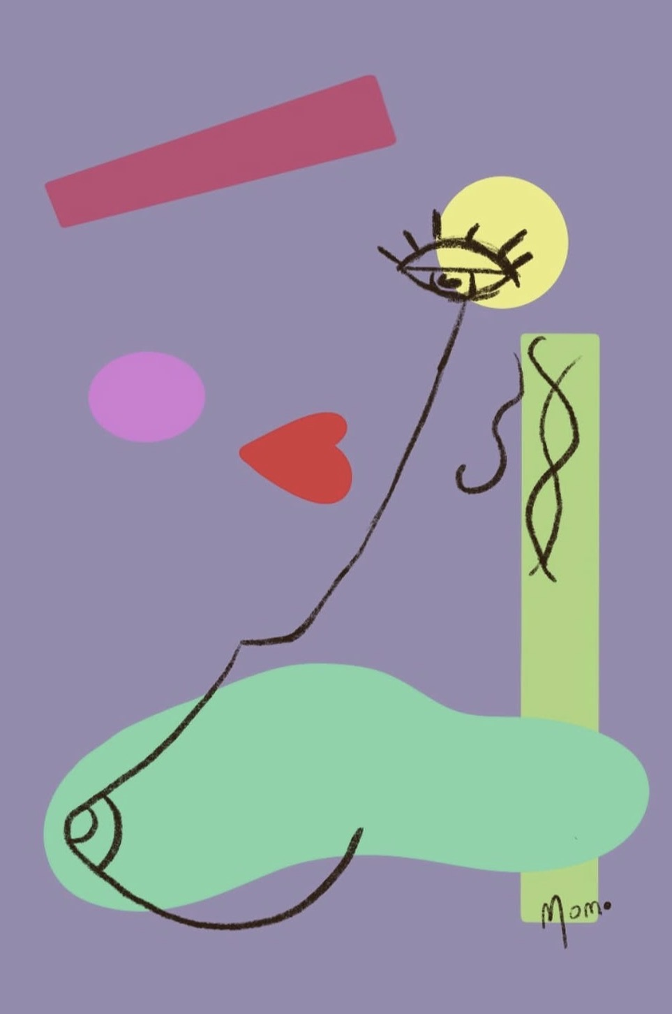 Nouvelle oeuvre expressive de L'oeil de Momo