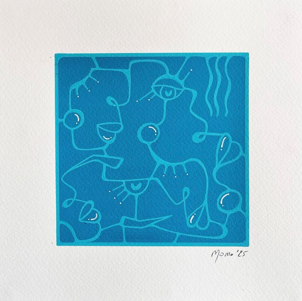 Composition abstraite carree