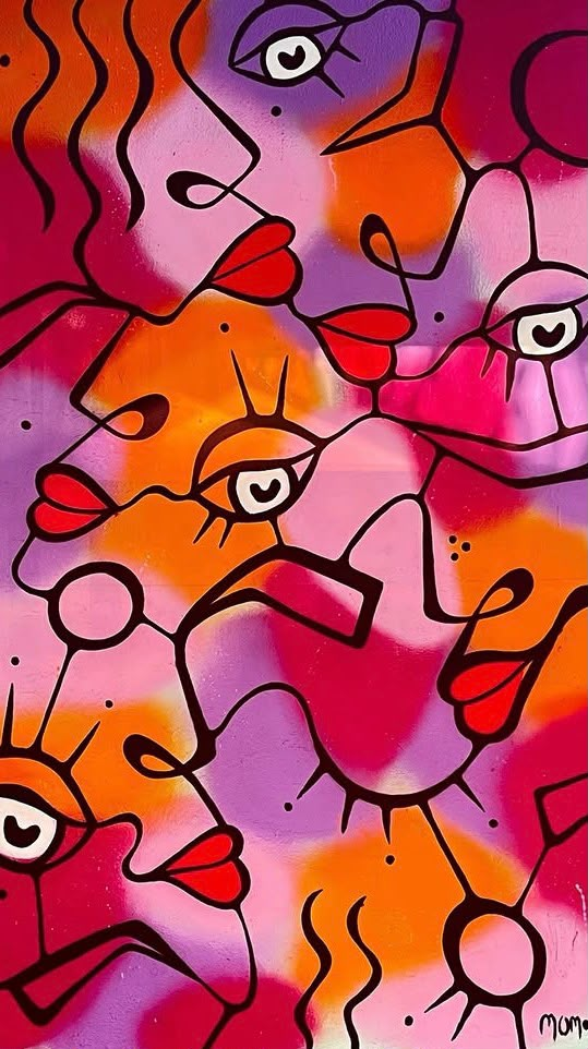 Dessin abstrait vertical